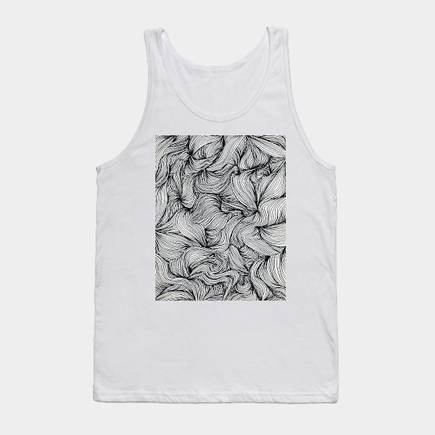 Abstract Swirls Tank Top by halideO